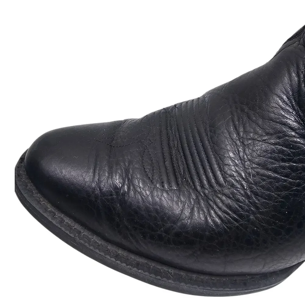 Ariat Mens Black Heritage R Toe Western Leather Cowboy Boots